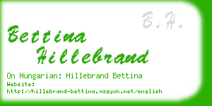 bettina hillebrand business card